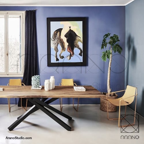 مشاوره انتخاب هارمونی رنگی بنفش و آبی برای طراحی داخلی آپارتمان مسکونی