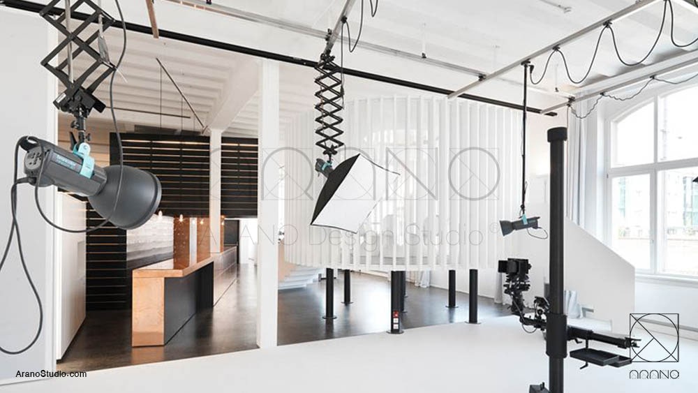 دیزاین، طراحی داخلی و دکور استودیو و آتلیه عکاسی