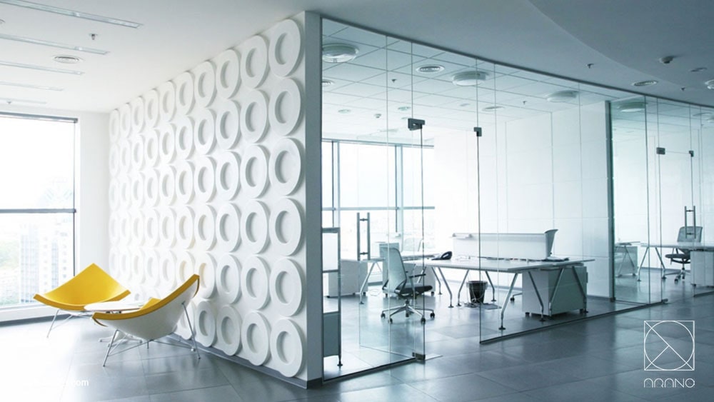 دفتر کار مدرن و مینیمال و لوکس - طراحی داخلی دفتر کار لوکس و مدرن
