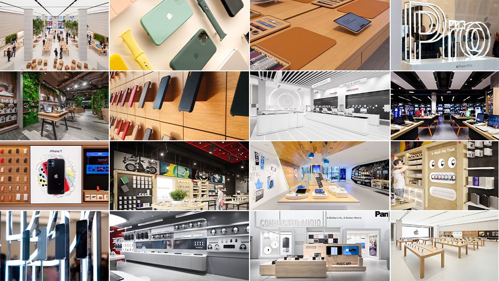 دکوراسیون و ایده طراحی داخلی فروشگاه موبایل و لوازم جانبی