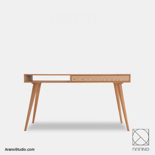 میز تحریر چوبی با کشو