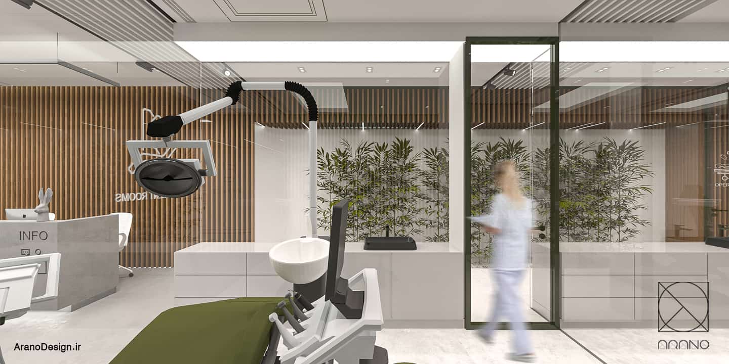 طراحی داخلی کلینیک دندانپزشکی پالادین