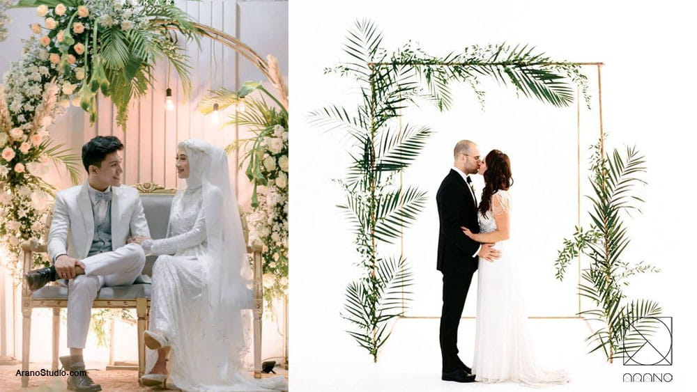 استفاده از wedding arch در طراحی داخلی و دکوراسیون اتاق عقد ،مشاوره دکوراسیون داخلی، آرانو