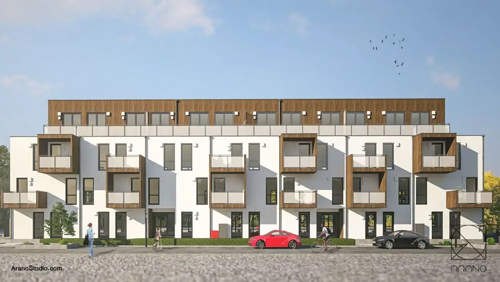 طراحی مجتمع مسکونی بروهل آلمان - استودیو آرانو