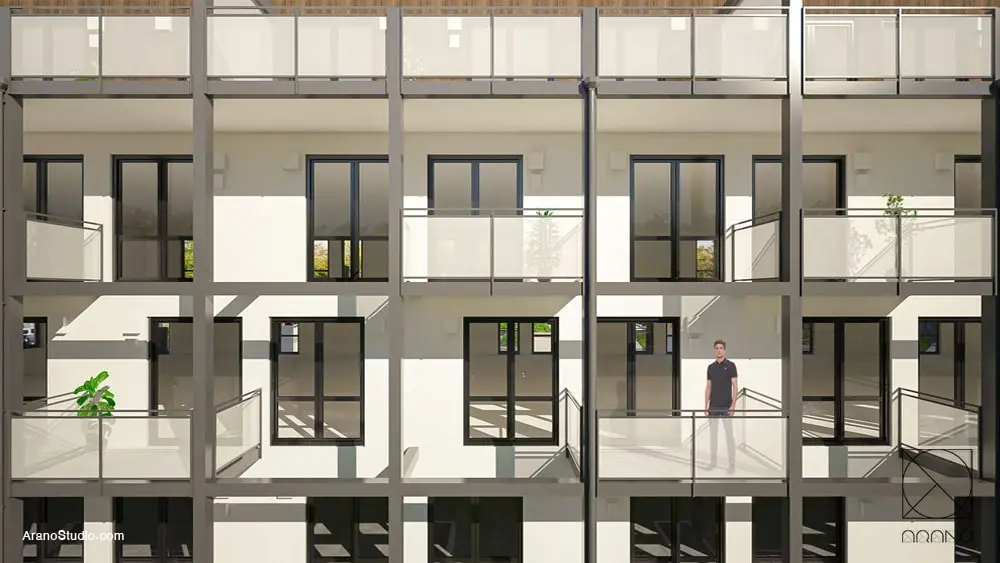 طراحی مجتمع مسکونی بروهل آلمان - استودیو آرانو