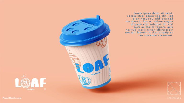 طراحی هویت بصری کافه بیکری، آرانو - visual identity design arano